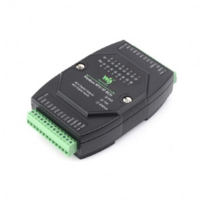 Waveshare Industrial 8-Ch Digital Input & Output Module, DC 7~36V Wide Voltage Power Supply, Modbus RTU Protocol
