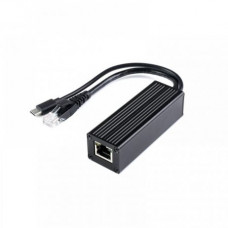 Waveshare Industrial Gigabit PoE Splitter, Metal Case protection, 5V 2.5A Type-C Out