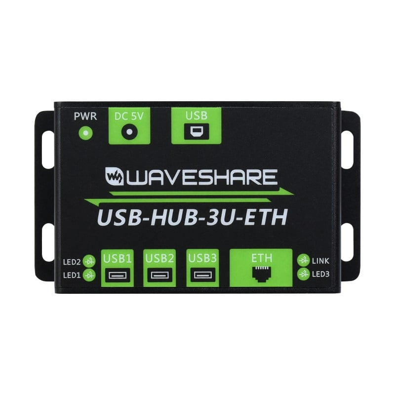 Waveshare Industrial Grade Multifunctional USB HUB, Extending 3x USB ...