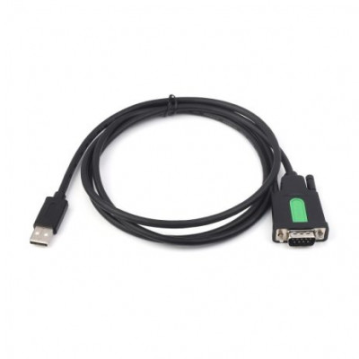 Waveshare Industrial USB To RS232 Serial Adapter Cable, USB Type A To DB9 Male Port, Original FT232RL Chip, Cable Length 1.5m