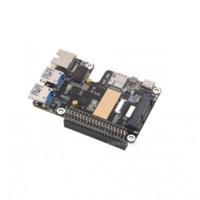 Waveshare PCIe to MiniPCIe / Gigabit Ethernet / USB 3.2 Gen1 HAT for Raspberry Pi 5, Supports MiniPCIe interface 4G Module, High-speed Networking, Raspberry Pi 5 HAT Waveshare PCIe to MiniPCIe / Gigabit Ethernet / USB 3.2 Gen1 HAT for Raspberry Pi 5, Supports MiniPCIe interface 4G Module, High-speed Networking, Raspberry Pi 5 HAT