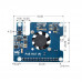 Waveshare Power Over Ethernet HAT (F) For Raspberry Pi 5, High Power, Onboard Cooling Fan, With Metal Heatsink, Supports 802.3af/at network standard