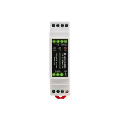 Waveshare Rail-mount TTL To RS485 Galvanic isolated Converter, Multi-Isolation Protection