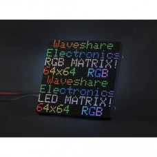 Waveshare RGB Full-Color LED Matrix Panel, 2.5mm Pitch, 64x64 Pixels, Adjustable Brightness
