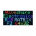 Waveshare RGB Full-Color LED Matrix Panel, 4mm Pitch, 64x32 Pixels, Adjustable Brightness