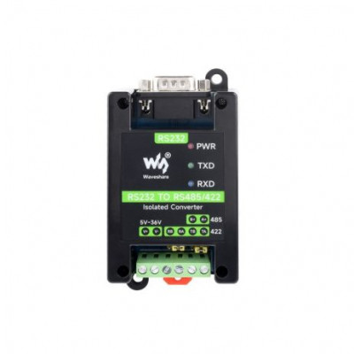 Waveshare RS232 To RS485/422 Active Digital isolated Converter, Onboard Original SP3232EEN and SP485EEN Chips, Options for RS232 DB9 Male port Waveshare RS232 To RS485/422 Active Digital isolated Converter, Onboard Original SP3232EEN and SP485EEN Chips, Options for RS232 DB9 Male port