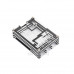 Waveshare Transparent and Black Acrylic Case for Raspberry Pi 5, Supports installing Official Active Cooler
