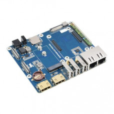 Waveshare WIFI6 Dual ETH Base Board/Mini-Computer Designed for Raspberry Pi Compute Module 4