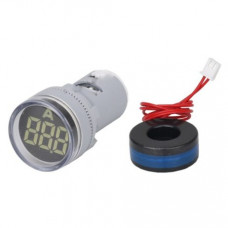 White 0-100A 22mm AD16- 22DSA Round LED Ammeter Indicator Light with Transformer White 0-100A 22mm AD16- 22DSA Round LED Ammeter Indicator Light with Transformer