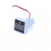 White 0-100A 22mm AD16- 22FSA Square Cover LED Ammeter Indicator Light with Transformer