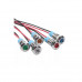 White 10-24V 6mm LED Metal Indicator Light with 15CM Cable