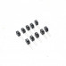 White 3MM Single Hole LED Light Holder with Light (Pack of 10)