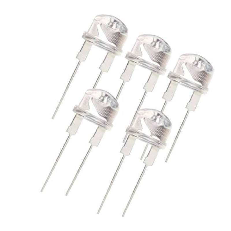 12V DC Operated LED White Light 8MM – 10Pcs