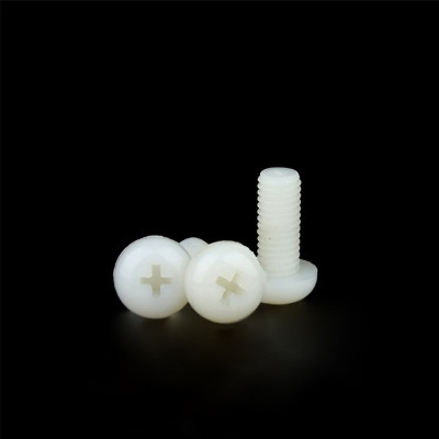 White Nylon Bolt M3x5mm - 4 Pieces Pack