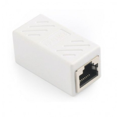 White RJ45 Female To Female CAT6 Network Ethernet LAN Connector Adapter White RJ45 Female To Female CAT6 Network Ethernet LAN Connector Adapter