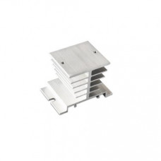 White Single Phase Solid State Relay SSR Heat Sink Base Small Type Heat Radiator for 10A to 40A