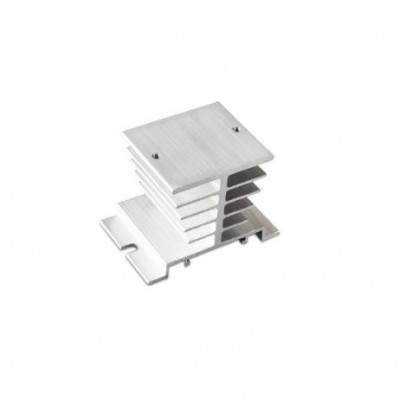 White Single Phase Solid State Relay SSR Heat Sink Base Small Type Heat Radiator for 10A to 40A