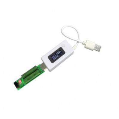 White USB Tester with Load, Current Detector and Voltmeter with LCD Screen Monitors Mobile Power Capacity White USB Tester with Load, Current Detector and Voltmeter with LCD Screen Monitors Mobile Power Capacity