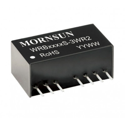 WRB2403S-3WR2 Mornsun 24V to 3.3V DC-DC Converter 3W Power Supply Module - Ultra Compact SIP Package WRB2403S-3WR2 Mornsun 24V to 3.3V DC-DC Converter 3W Power Supply Module - Ultra Compact SIP Package
