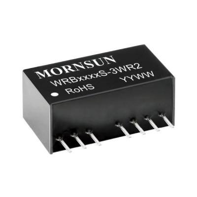 WRB2405S-3WR2 Mornsun 24V to 5V DC-DC Converter 3W Power Supply Module - Compact SIP Package