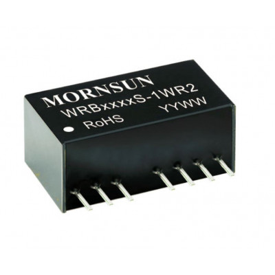 WRB4803S-1WR2 Mornsun 48V to 3.3V DC-DC Converter 1W Power Supply Module - Ultra Compact SIP Package