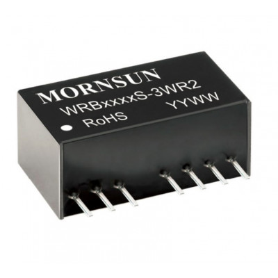WRB4812S-3WR2 Mornsun 48V to 12V DC-DC Converter 3W Power Supply Module - Ultra Compact SIP Package WRB4812S-3WR2 Mornsun 48V to 12V DC-DC Converter 3W Power Supply Module - Ultra Compact SIP Package