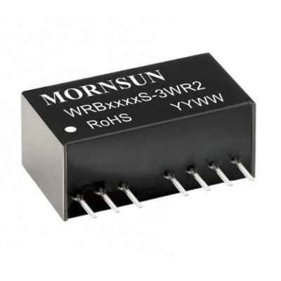 WRB4815S-3WR2 Mornsun 48V to 15V DC-DC Converter 3W Power Supply Module - Ultra Compact SIP Package WRB4815S-3WR2 Mornsun 48V to 15V DC-DC Converter 3W Power Supply Module - Ultra Compact SIP Package