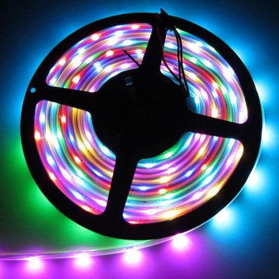 WS2812B 5V Addressable RGB IP67 Waterproof LED Strip - 5 Meter