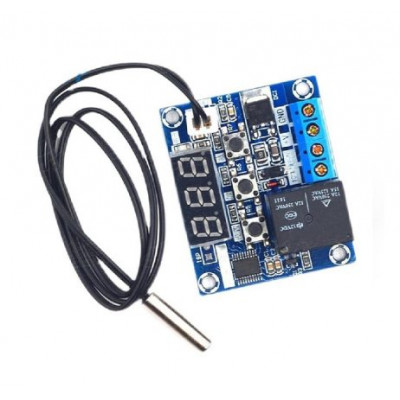 WX-101W DC12VDigital LED Temperature Thermostat Control Switch Board with NTC Probe Cable 20cm