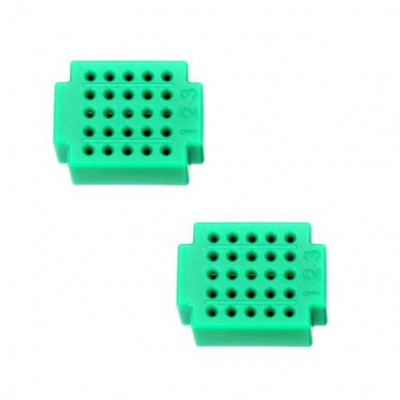 XF-25 Ultra Mini Breadboard Green - 2 Pieces Pack