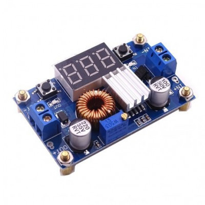 XL4015 5A Step Down Adjustable Power Supply with LED Voltmeter