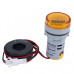 Yellow 0-100A 22mm AD16-22DSA Round LED Ammeter Indicator Light with Transformer Yellow 0-100A 22mm AD16-22DSA Round LED Ammeter Indicator Light with Transformer