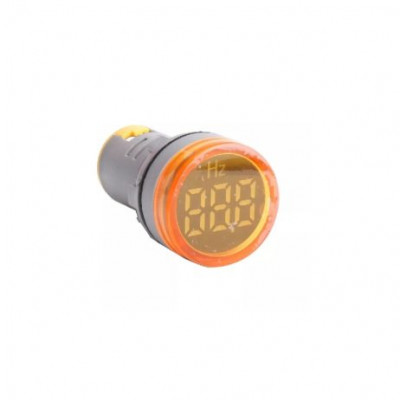 Yellow 20-75Hz 22mm AD16-22DSHZ Round LED Hertz Meter Indicator Light Yellow 20-75Hz 22mm AD16-22DSHZ Round LED Hertz Meter Indicator Light
