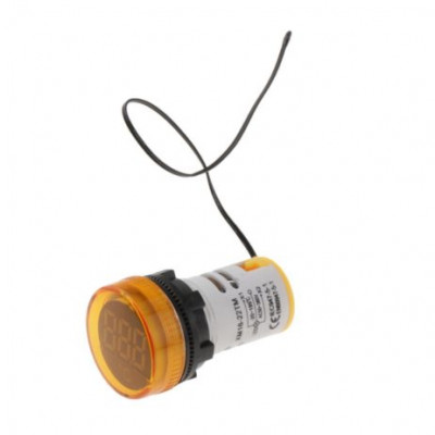 Yellow -20~199 22mm AD16-22TM(AD101-22TM) Round digital Temperature Indicator Yellow -20~199 22mm AD16-22TM(AD101-22TM) Round digital Temperature Indicator