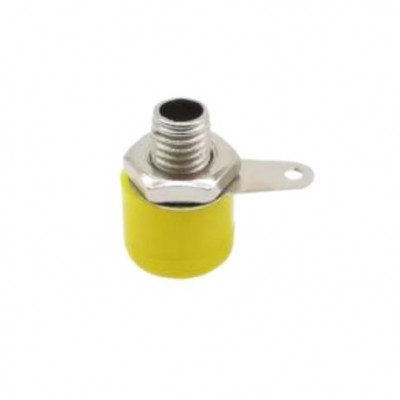 Yellow 4mm Banana Socket 312 Panel Socket Yellow 4mm Banana Socket 312 Panel Socket