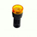 Yellow AC/DC12V 22mm AD16-22SM LED Signal Indicator Built-in Buzzer