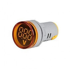 Yellow AC20-500V 22mm AD16-22DSV digital voltmeter Indicator with Big Digital Tube