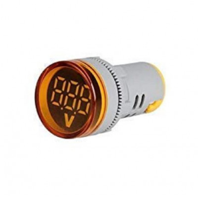 Yellow AC20-500V 22mm AD16-22DSV digital voltmeter Indicator with Big Digital Tube