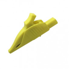 Yellow CE CATIII 1000V /MAX.32A High Reliability Safety 4mm Jack Alligator Crocodile Clip