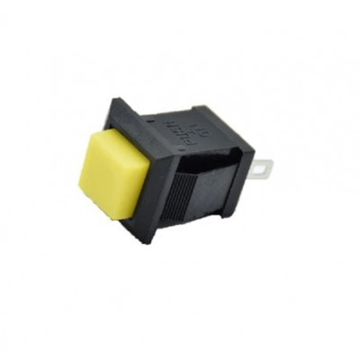 Yellow DS-430 2PIN ONOFF Self-Reset Square Push Button SwitchNO Press Break Yellow DS-430 2PIN ONOFF Self-Reset Square Push Button SwitchNO Press Break