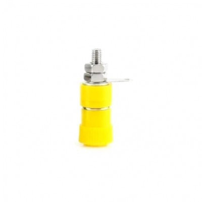 Yellow JS-910B 4mm Banana Socket Jack Yellow JS-910B 4mm Banana Socket Jack
