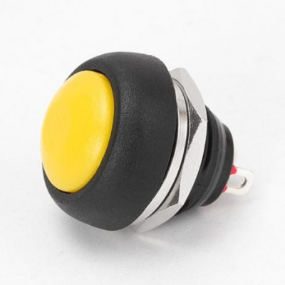 Yellow Waterproof PBS- 33B 12MM 2PIN Self-Reset Mini Round Push Button Yellow Waterproof PBS- 33B 12MM 2PIN Self-Reset Mini Round Push Button